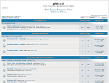 Tablet Screenshot of forum.galakta.pl
